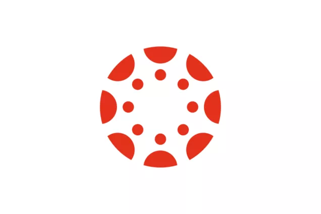 canvas logotyp röd