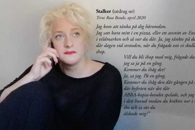 “Stalker”, av Trine Rosa Bonde, skådespelare Karin Li Körbsärsdal från Helsingborgs Stadsteater