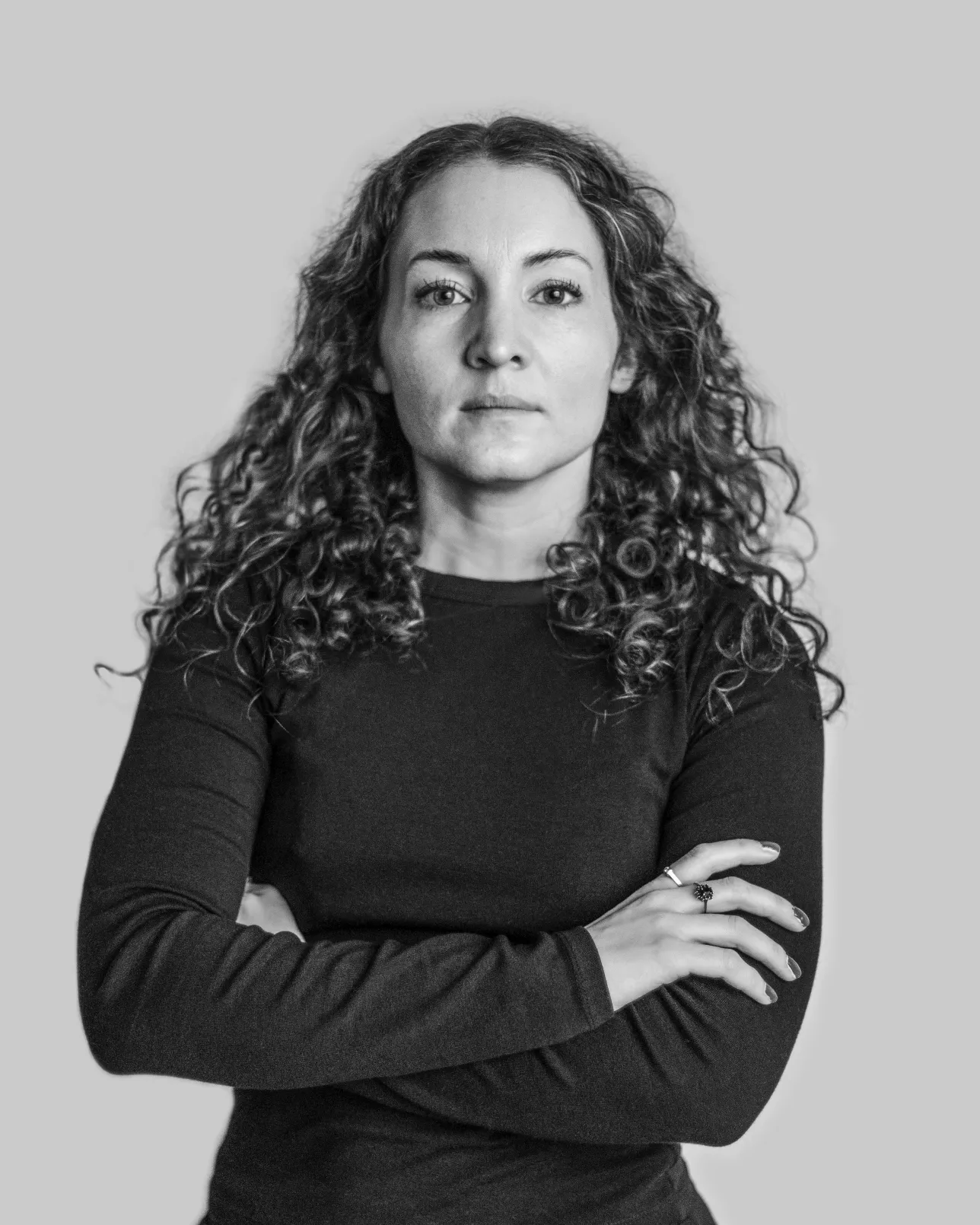 porträttbild i svarvitt