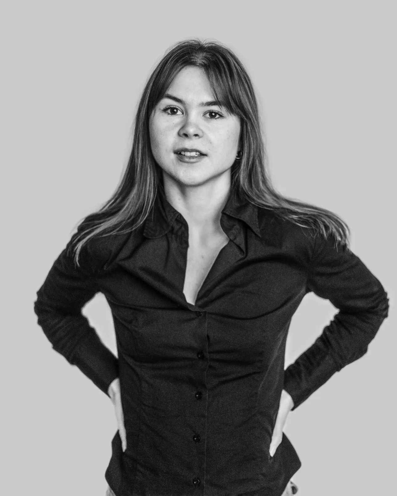 Portättbild i svarvitt