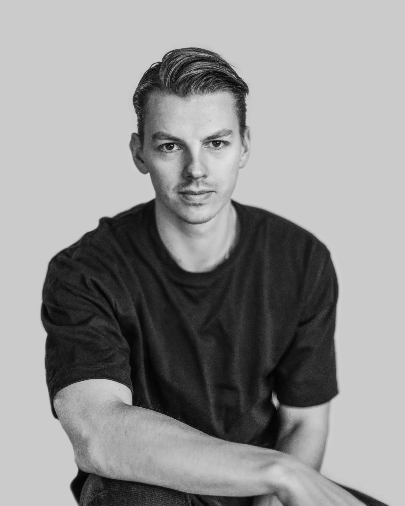 porträttbild i svarvitt